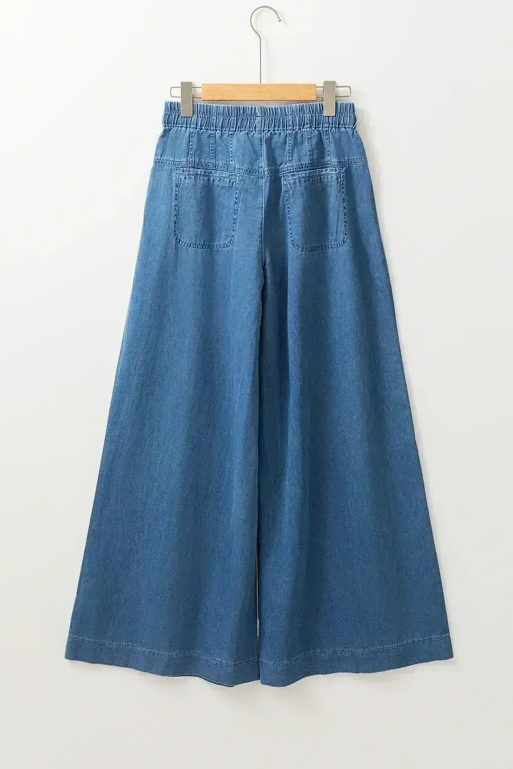 Carbon Grey Mineral Wash Button High Waist Wide Leg Jeans
