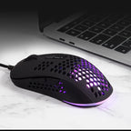 ATTACK SHARK Ultra-Light Wired Gaming Mouse with Honeycomb Design, Breathable Backlighting & USB Optical - Compatible with Windows, Xbox, PS4, Mac, HP, Acer, ATTACK SHARK Lootquake LLC