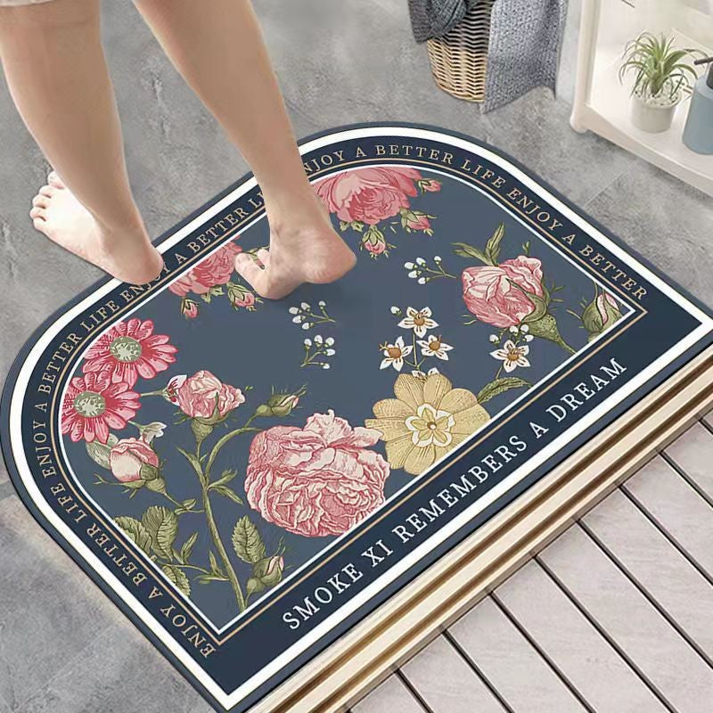 Diatom Mud Floor Mat Nordic Style Bathroom Non-slip Absorbent Pi-Mart