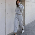 New Style Autumn And Winter Women's New Casual Hoodie Coat Sports Suit - SJB-DIAMOND ELITES