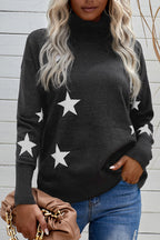 Star Print Sweater Pi-Mart