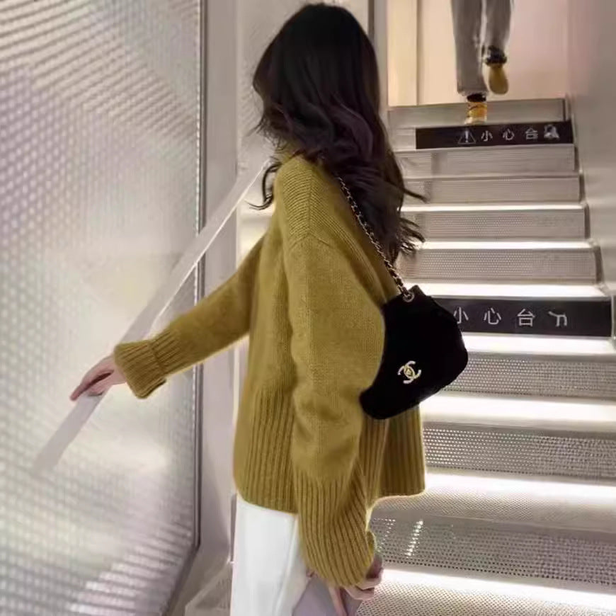 New High Neck Thick Sweater Women Pi-Mart