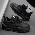 Fashion Thick-soled Anti-skid Shoes Ins Slip-on Casual Lazy Shoes Men Outdoor Breathable Lace-up Running Sports Sneakers Pi-Mart