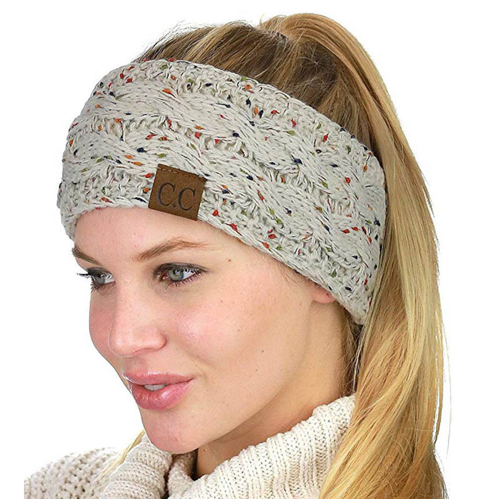European And American Knitted Hairband Wool Variegated Pi-Mart