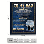 Gifts Of Blanket For Dad, Gifts From Daughter - Best Dad Ever Gifts - Idea Gift For Dad, Funny Birthday Gifts, Gifts For Daddy, Gifts For Dad Who Wants Nothing - Father's Day Gifts Of Blankets
