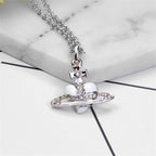 Saturn Stud Earrings and Necklace Pi-Mart