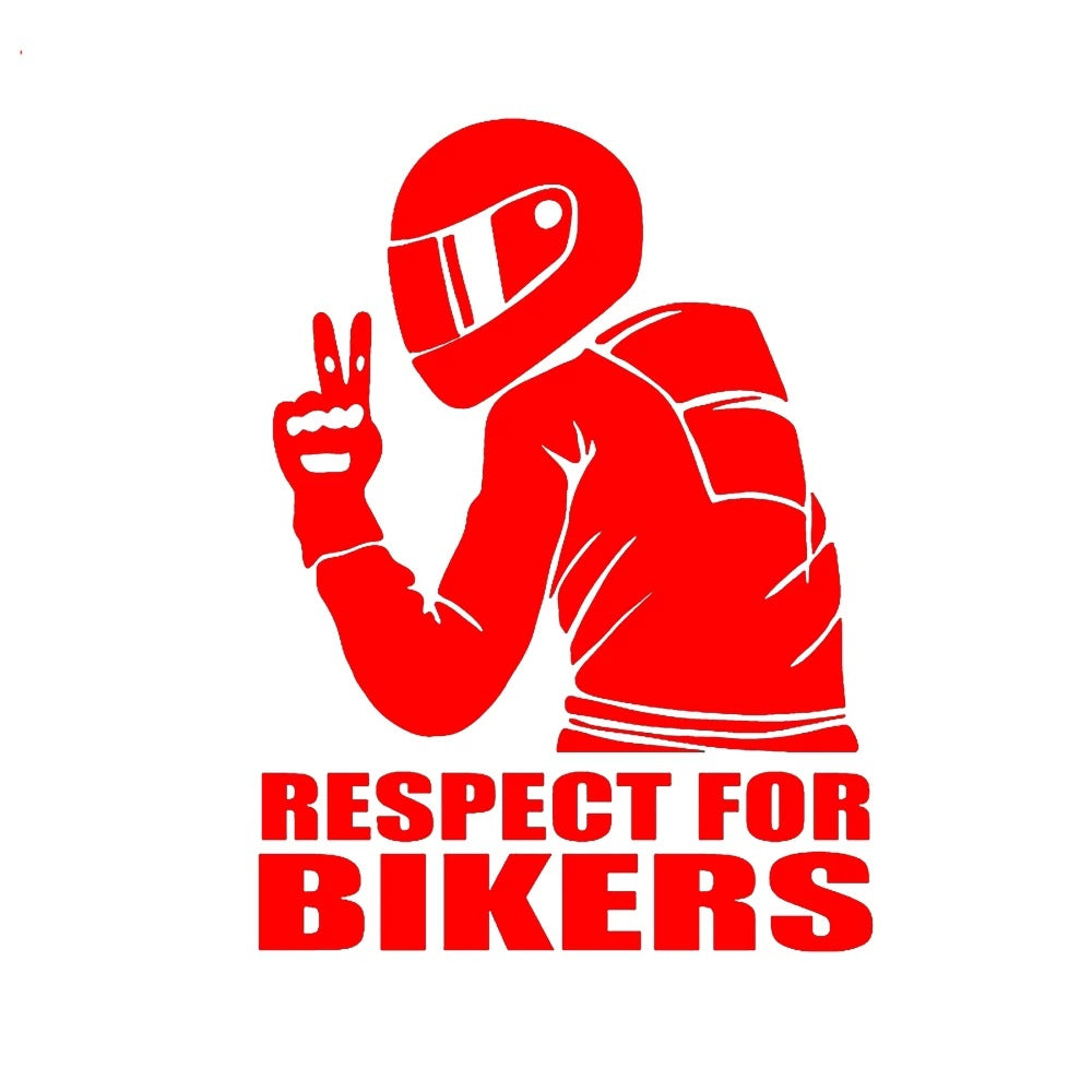 Motorcycle Rider Respect For Bikers Car Stickers Pi-Mart