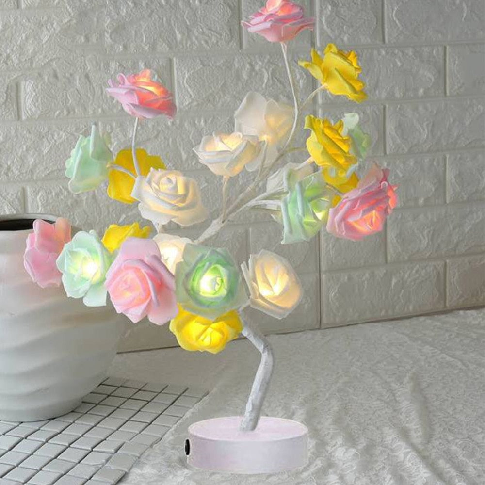 LED Rose Flower Table Lamp - SJB-DIAMOND ELITES