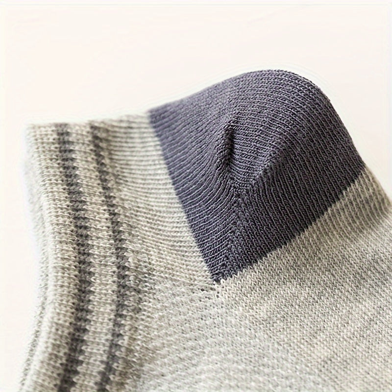 5 Pairs Of Boy's Trendy Dinosaur Pattern No Show Socks, Comfy Breathable Casual Soft Socks For Kid's Outdoor Activities Lootquake LLC