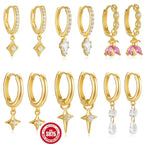 S925 Sterling Silver Diamond Ear Ring