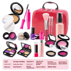 Cosmetics Toys Children Girl Lipstick Nail Polish Props Makeup Kit Set