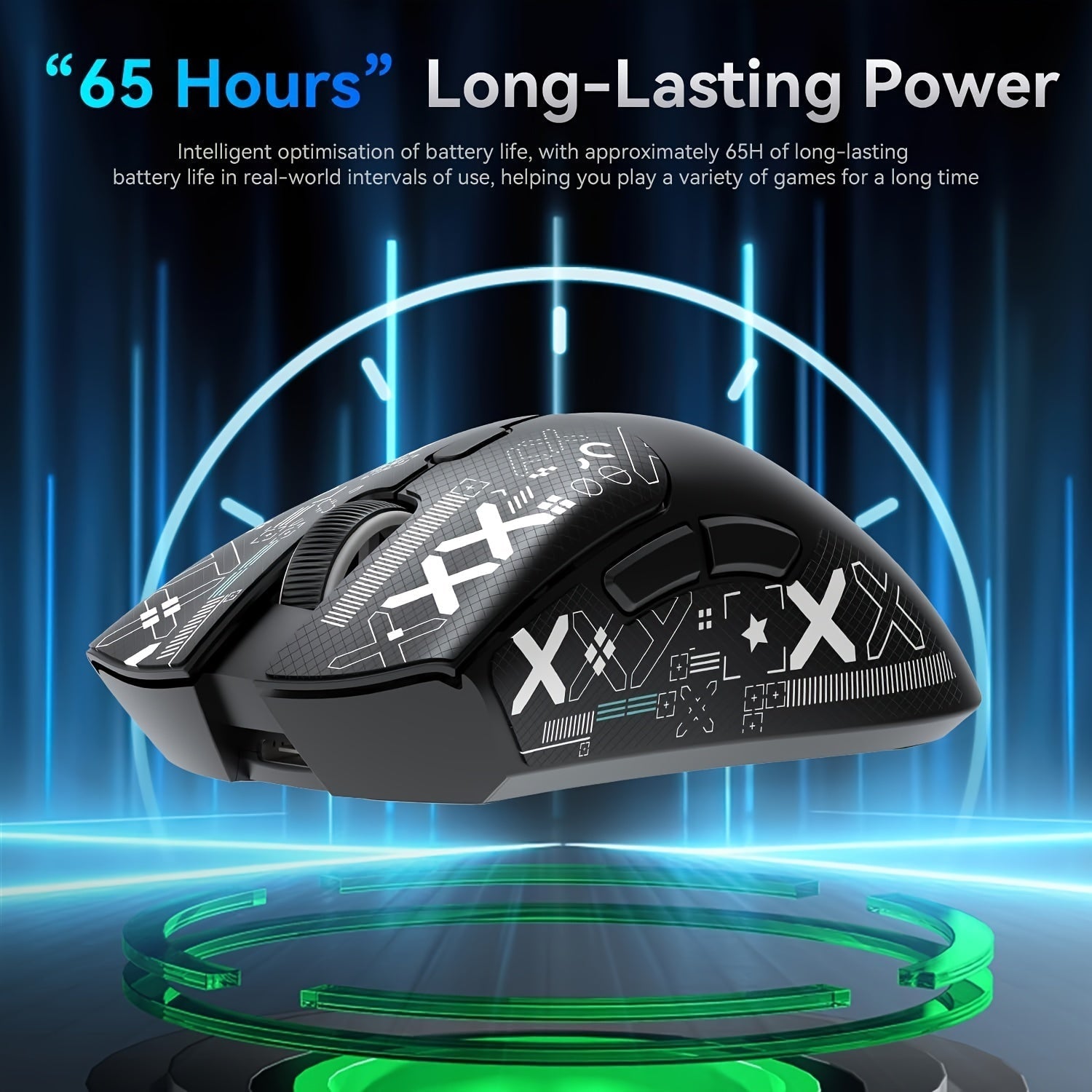 ATTACK SHARK R1 PRO 59g SUPERLIGHT Mouse, PixArt PAW3311 Gaming Sensor, BT/2.4G Wireless/Wired Gaming Mouse, 6 Adjustable Up To 18000, 65 Hrs Battery, Office Mice For Win11/Xbox/PS/Mac (()Black ) Lootquake LLC