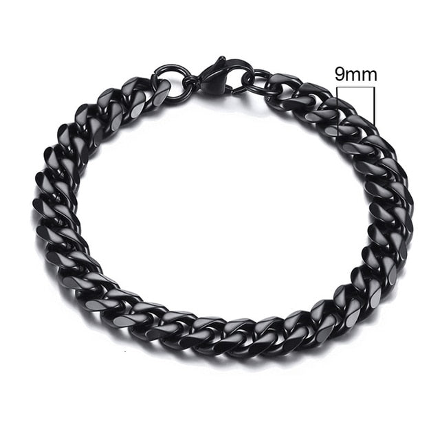 Vnox Men's Chunky Curb Chain Bracelet Pi-Mart