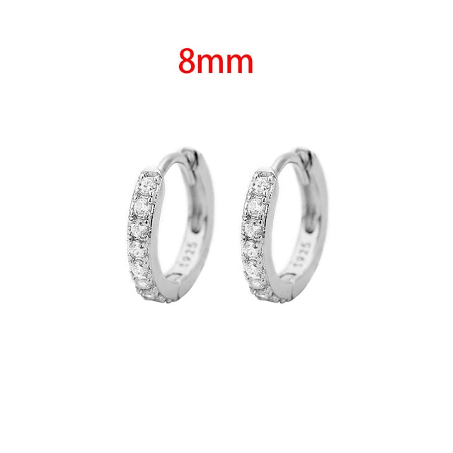 Stainless Steel Minimalist Huggie Hoop Earrings Pi-Mart