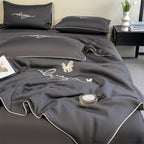 Luxury Embroidered Summer Cooling Quilt - Lightweight, Breathable Air Conditioner Blanket for Bedroom & Dorm, Machine Washable (Pillowcase Not Included) Lootquake LLC