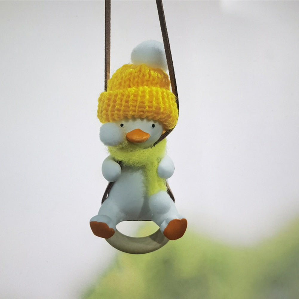 Cool Knit Cap Duck Car Pendant - SJB-DIAMOND ELITES