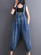 Elegant Women's Summer Loose Wide Leg Denim Pants