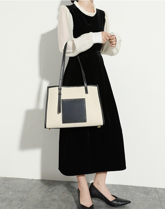 Women tote bag trendy fashion simple large capacity ladies shoulder bag 8001 - SJB-DIAMOND ELITES