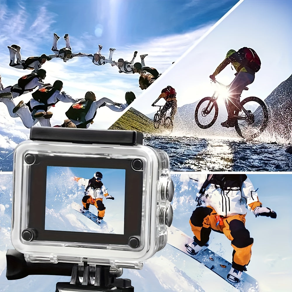 Action Camera 4K30fps with 32G Memory Card, HD Camera 131ft Underwater Cameras 20MP Pre-recording WiFi Camera 170° Remote Control Sports Cameras with Helmet Mount Accessories Kits, The Ideal Gift for Friends And Family Lootquake LLC