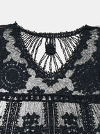Lace Round Neck Cover-Up - SJB-DIAMOND ELITES