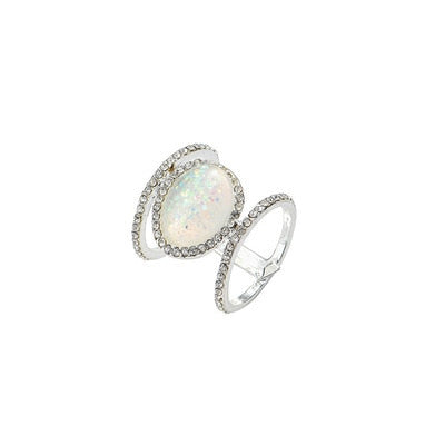 Double Band Moonstone Ring - SJB-DIAMOND ELITES