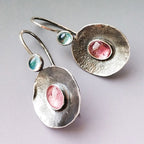 Dangle Earring Pendientes Marbled Dripping
