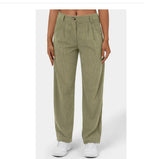 Women's High Waist Pure Color Corduroy Casual Pants Pi-Mart