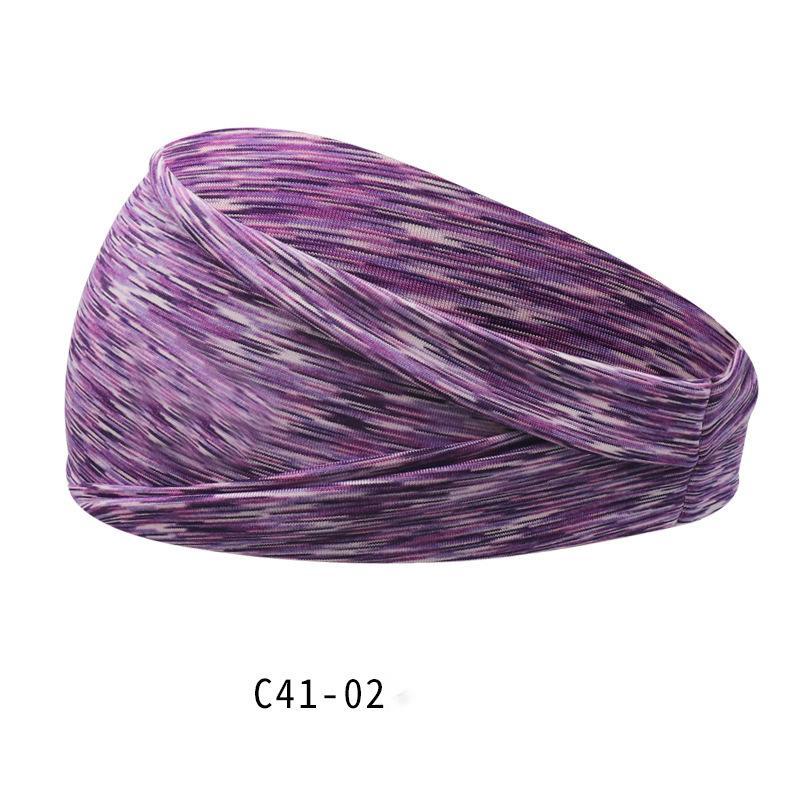 Hairband Sweat-absorbent Solid Color Fashion Yoga Pi-Mart