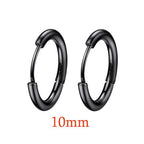 Stainless Steel Minimalist Huggie Hoop Earrings Pi-Mart
