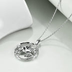 925 Sterling Silver Horse and Panda Running Horse Pendant Necklace Jewelry Lootquake LLC