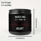Lavender Scented Candle 5.3oz - Perfect Appreciation Gift for Nurses, Nursing Students, and Paramedics on Nurses' Day, Birthday, Graduation, or Thanksgiving - Unique and Meaningful Present, Women Men, Labor And Delivery, Nurs Lootquake LLC