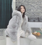 Snowman Hoodie Warm And Eco-friendly Plush Fur Coat