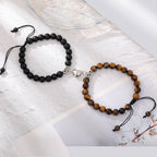 Natural Stone Beads Couple Magnetic Bracelets Pi-Mart