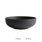 Nordic Ceramic Rice Bowl Steak Plate Deep  Household Tableware Dish Set Pi-Mart
