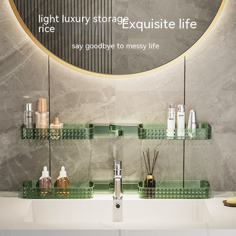 Bathroom Wall-mounted Multi-function Rotating Storage Rack Pi-Mart