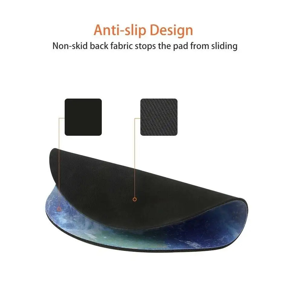 Space Round Mouse Pad PC Gaming Non Slip Mice Mat For Laptop Notebook Computer Gaming Mouse Pad - SJB-DIAMOND ELITES