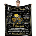 1pc Husband Gifts For Wife Blanket Soft Flannel Sofa Blanket TV Blanket For Home Decor Lootquake LLC