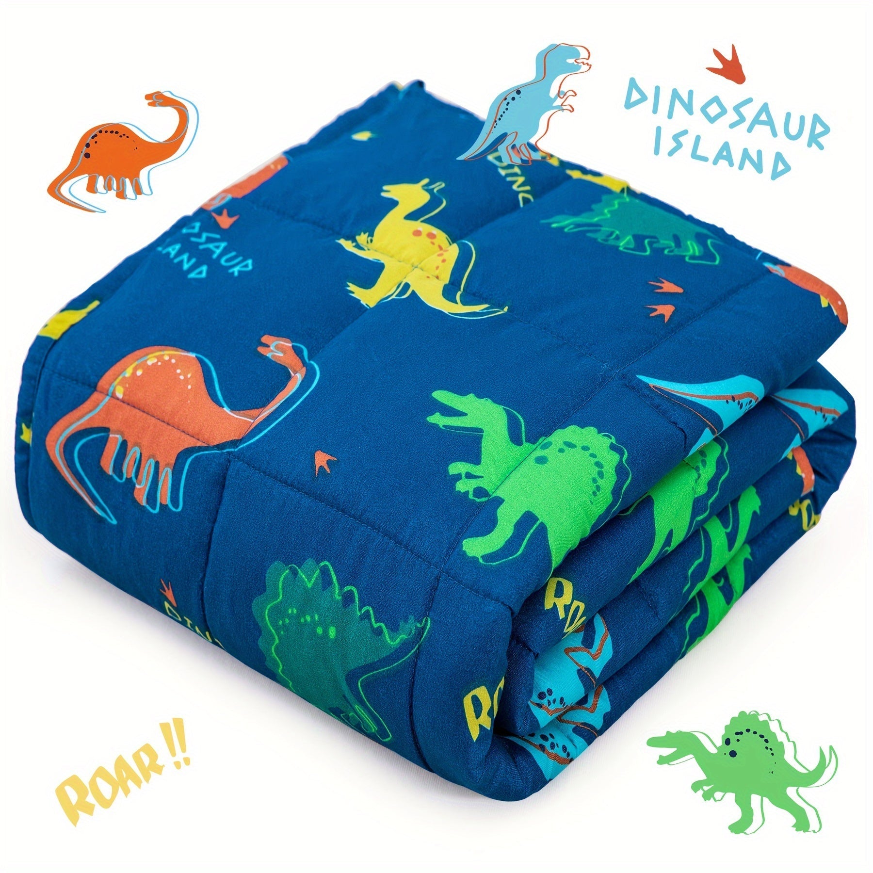 1pc Weighted Blanket Quilt, Cartoon Print Small Weighted Blanket For Relaxation, Travel, Soft & Calming Sleeping, Filled With Glass Beads And Polyester, Adult Sofa Leg Cover Blanket Lootquake LLC