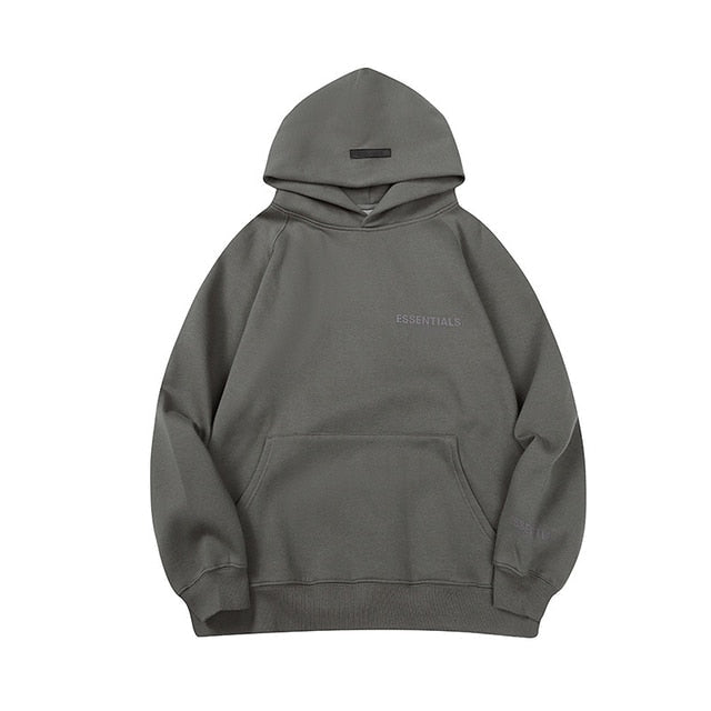Essentials Chest Letters Printing Hooded Sweatshirts Pi-Mart