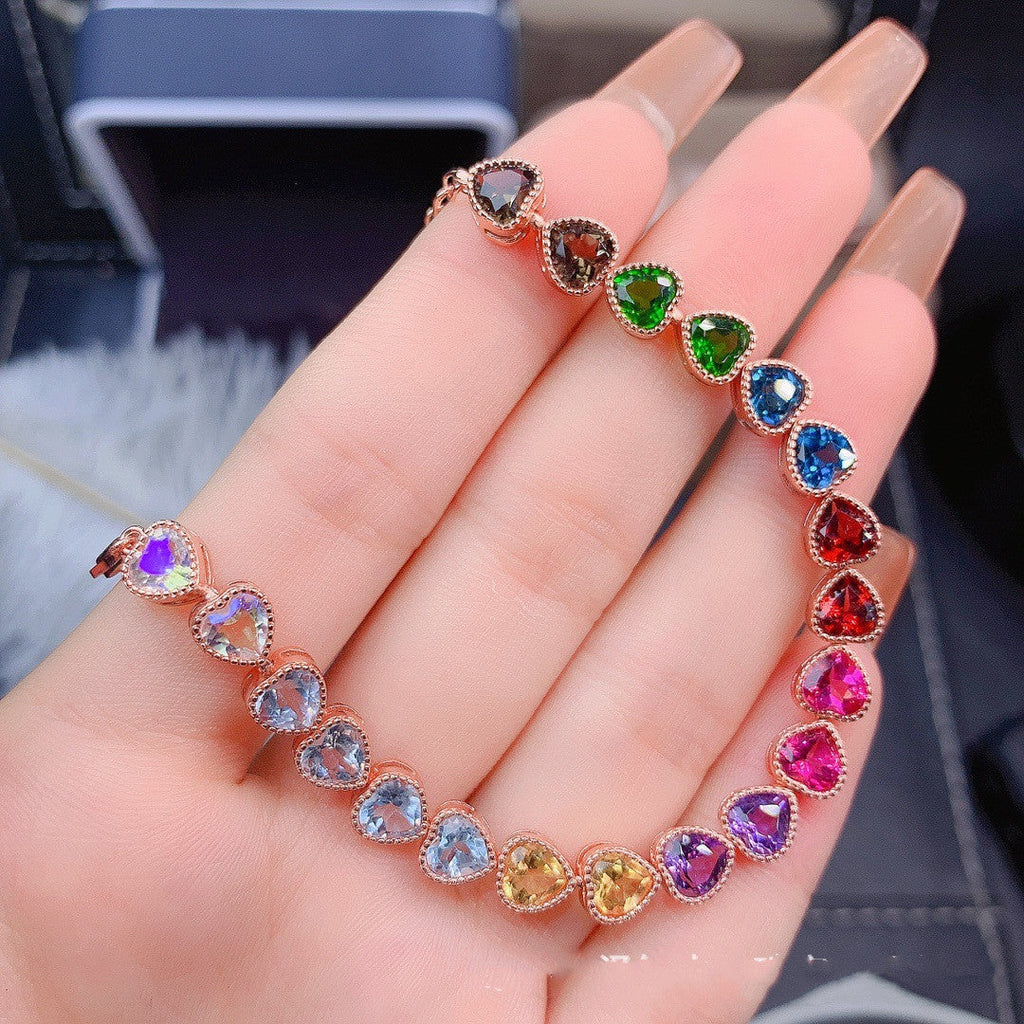 Jewelry Natural Color Gemstone Bracelet For Women Pi-Mart