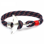 Fashion Whale Tail  Bracelets For Men And Women Charm  Survival Rope Chain  Bracelet Male Wrap Metal Hooks - SJB-DIAMOND ELITES