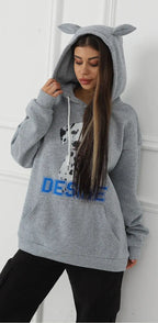 Women's Fashionable Casual Printed Long Sleeved Sweatshirt - SJB-DIAMOND ELITES