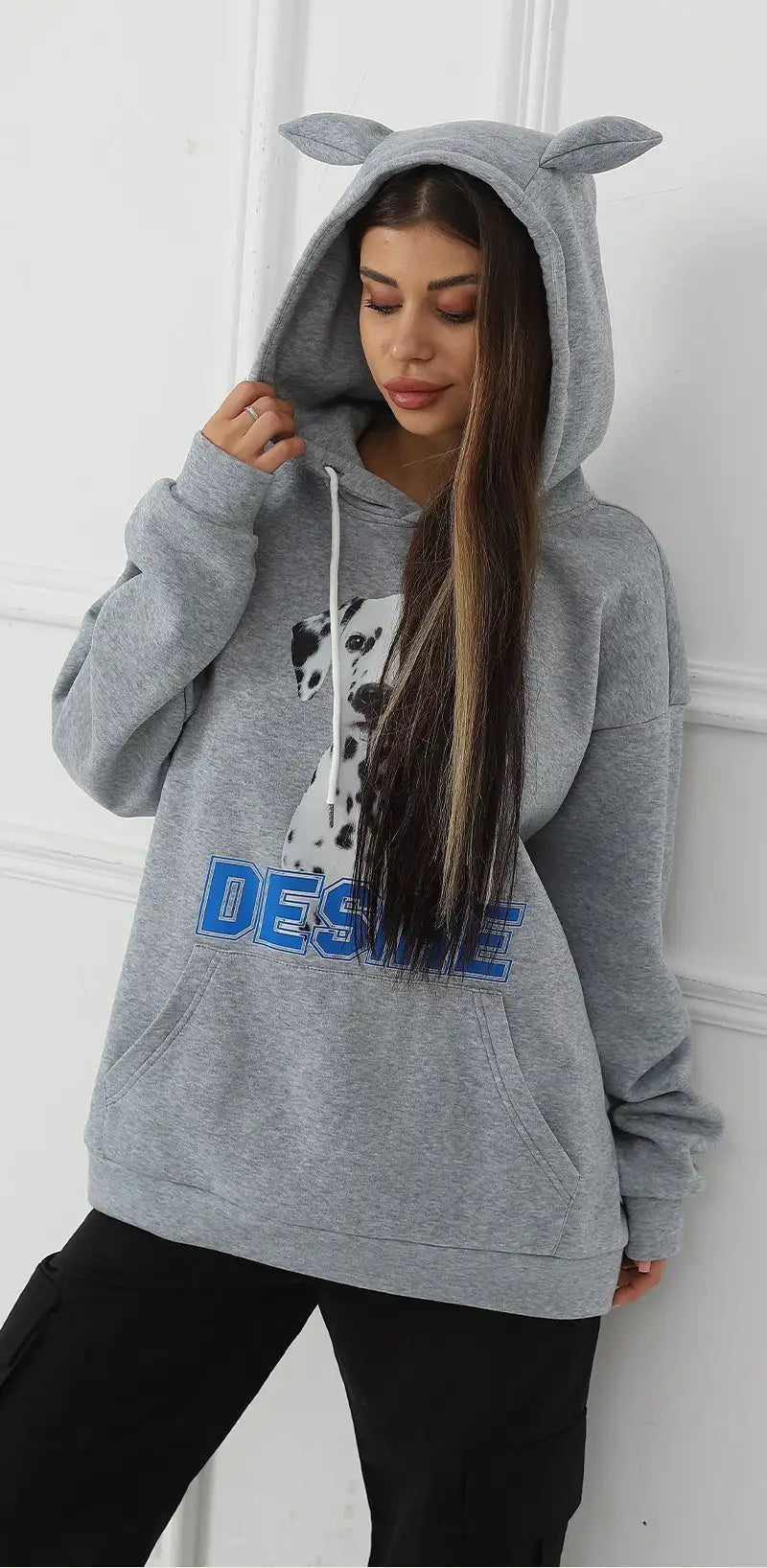 Women's Fashionable Casual Printed Long Sleeved Sweatshirt - SJB-DIAMOND ELITES