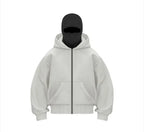 Fleece-Lined Dual Hood Sweatshirt Pi-Mart