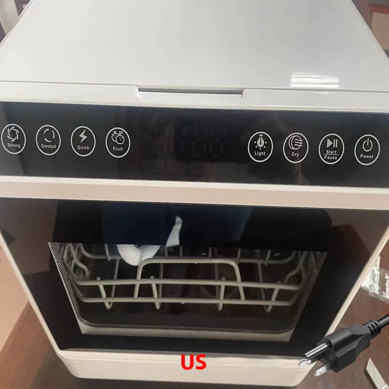 Smart Dishwasher with Automatic Washing, Disinfection, Drying & Built-in Water Tank