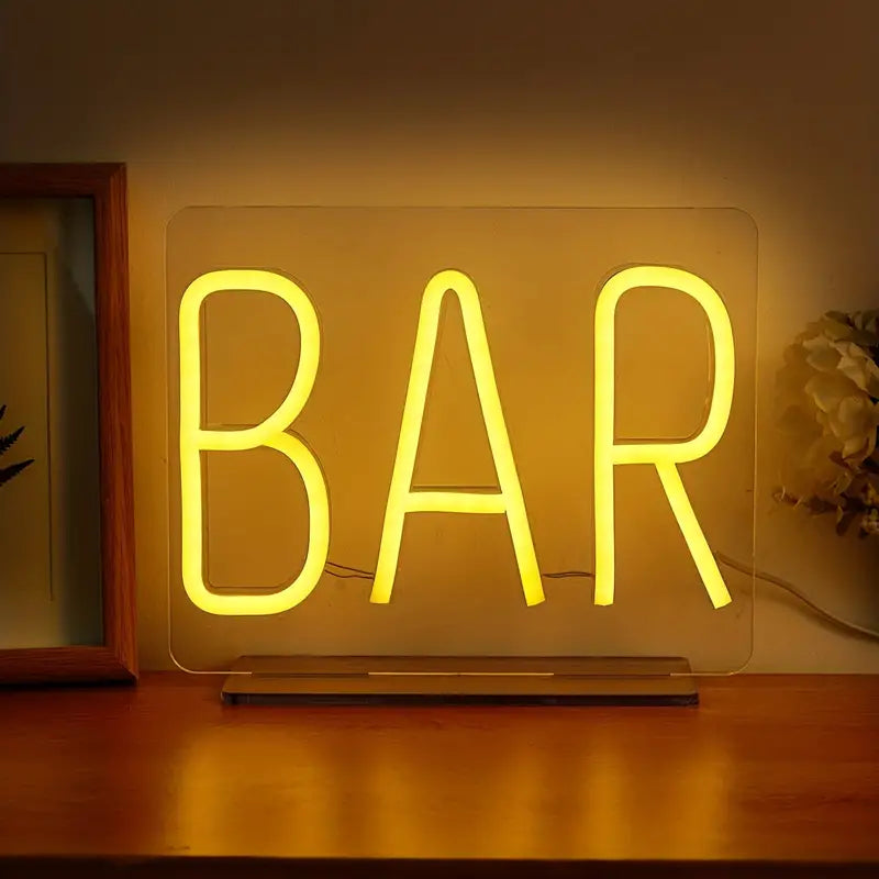 LED BAR Shaped Neon Sign with USB Power Supply Lootquake LLC