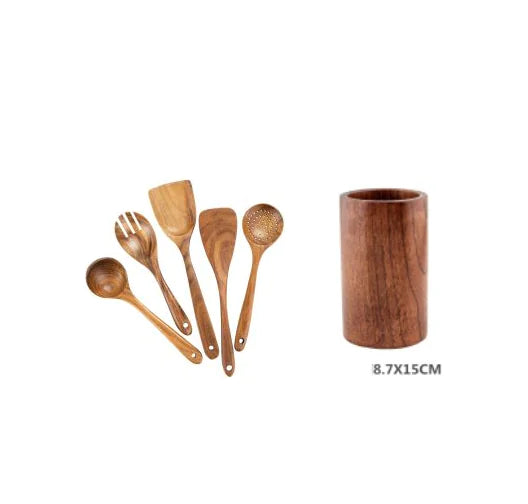 Culinary Essentials Wooden Spatulas Pi-Mart