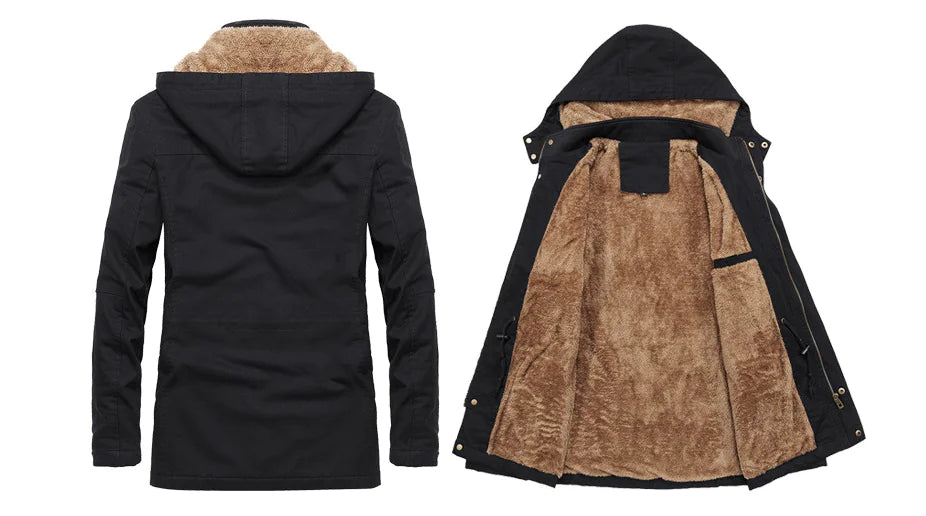 Men's Winter Fleece Thick Windbreaker Jacket Pi-Mart