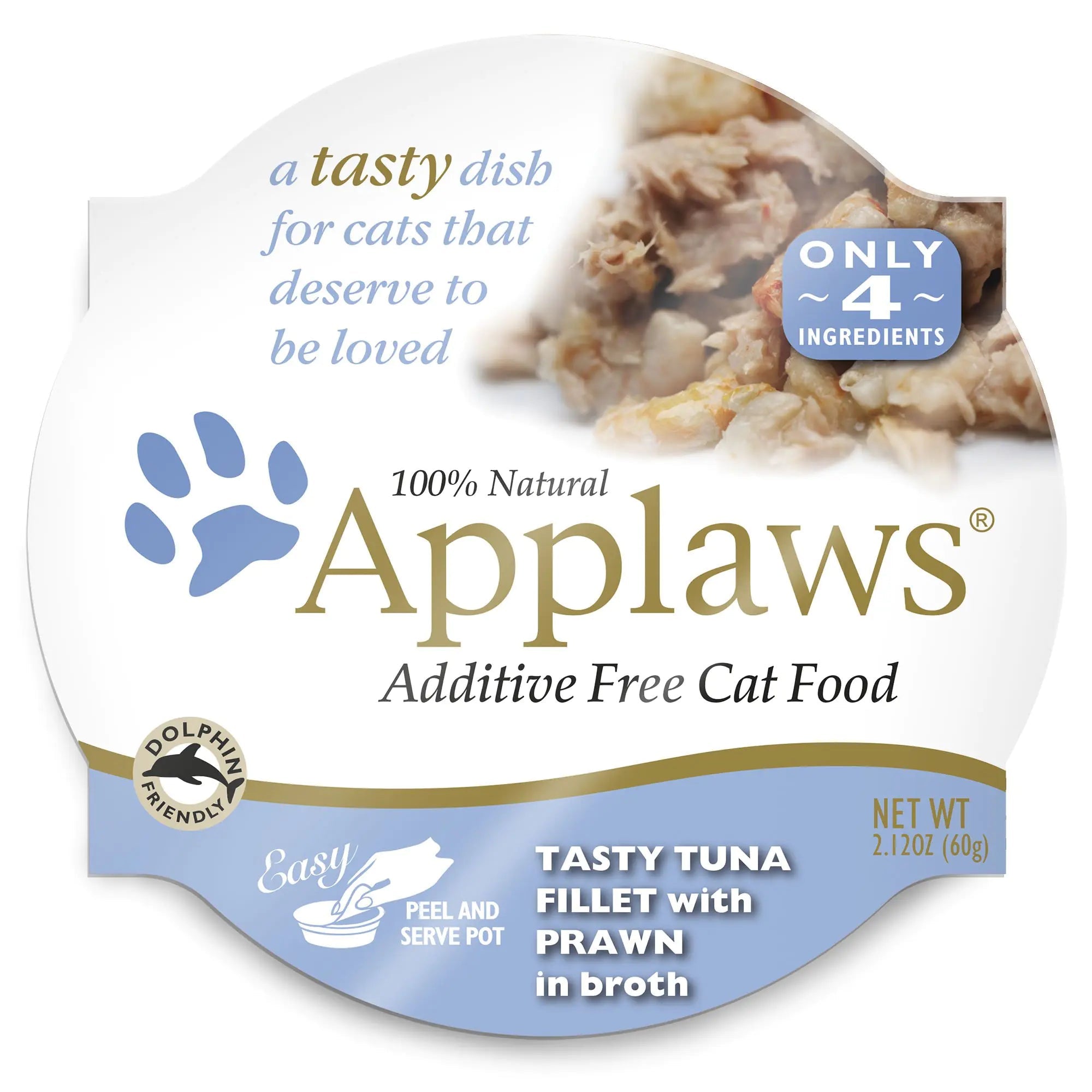 Applaws Tasty Tuna Fillet with Prawn Cat Food 18 - 2.12 Ounce Cups Lootquake LLC