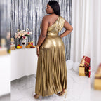 Large Swing Skirt Pleated Dress Women Pi-Mart